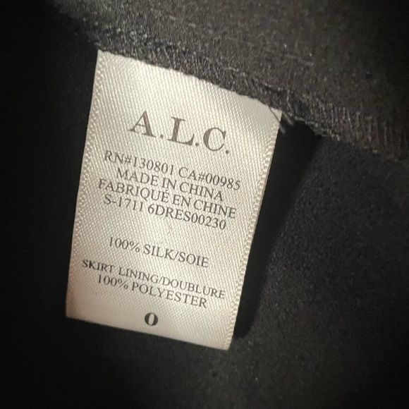 ALC Freja Silk Dress Palm Print Celebrity Worn Style Size 0 - Picture 5 of 8